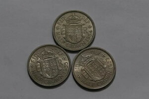?? ???? UK GB �n�[�t�N���E�� 1953/54/55 QEII �n�C�O���[�h B67 #2 ZV2-