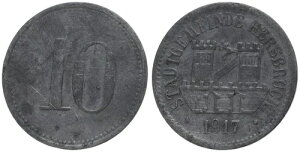 �h�C�c - �s�s Hersbr?ck 10 Pfennig 1917 - �ً}�����N���C���Q���_�[�U�b�c -