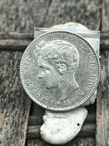 1899�N �X�y�C���� Una Pesetas �R�C�� Ref B 94-