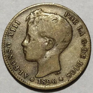 �� 1896 (96) PG-V �X�y�C�� 1 �y�Z�^ KM#706 ���ɗǍD �������w��!