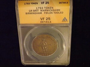 1793 1/2 �y�j�[ �g�[�N�� �E�H���b�N�V���[ �C�M���X ANACS VF 25