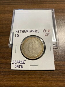 1916�N �I�����_ One 1 G EXTRA FINE (XF) �E�B���w���~�i�E�R�[�j���M��