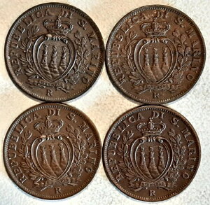 �T���}���m �C�^���A / 10 Centesimi 1935-36-37-38 �R�C�� 4 ���Z�b�g !!