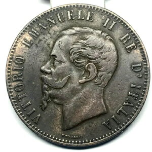 �C�^���A - ���B�b�g���I�E�G�}�k�G�[�� 2 �� - 10 Centesimi 1867 OM - �X�g���X�u�[�� - �I�[�X�g�����A - ���Ă�������!