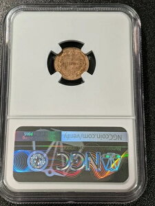 1861 M MS65 RB �C�^���A Centesimo NGC KM 1.1 ����������I�~���m������