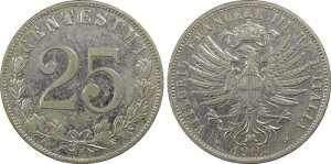 �C�^���A 1903 R 25 Centesimi Pcgs Au53 �󏭃^�C�v