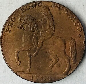 1794�N�R���h���E���f�B�E�S�f�B�o�E�n�[�t�y�j�[�A�R�x���g���[���ʁA�Â����C�g�N���[�j���O