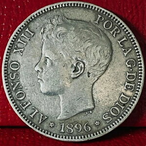 1896�N �X�y�C�� 5�y�Z�^ PG-V ��� KM# 707