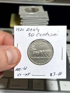 1921�N �C�^���A 50 Centesimi