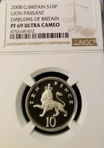 2008�N �C�M���X ��� 10�y���X S10P ���C�I���E�p�T���g NGC PF 69 �E���g���J���I
