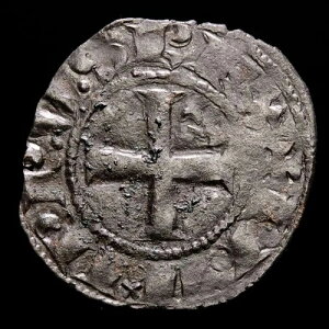 *���c�F���i* Philip IV le Bel Double Tournois Cross / Lis (6280) Tours 1285-1314