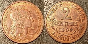 �t�����X - ��O���a�� - 2�Z���g �_�j�G���E�f���s���C 1908�N ���ɗǍD�ȏ�ԁI F.110/11