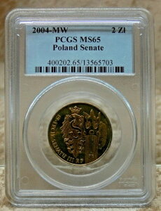 2004 MW 2 Zlote �|�[�����h PCGS MS65 �Z�l�[�g