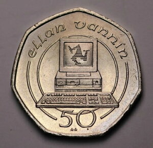 1990 AA �}���� 50 �y���X /50p KM# 212 AU/ Unc Ellan Vannin - �R���s���[�^�[