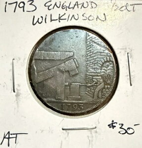 1793�N �C�M���X �J���҂�1/2�y�j�[�g�[�N�� �E�B���L���\��