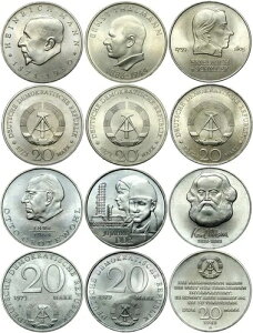 ���h�C�c DDR - 6 �����b�g�L�O�R�C�� - 20 �}�[�N 1971-1983 - �R���N�V����-