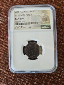 1746 VOC N??.E. Indies Duit NGC �{���̃j���[���[�N �y�j�[ NGC �{��
