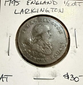 1795�N �C���O�����h �J���҂�1/2�y�j�[�g�[�N�� ���[�L���g��
