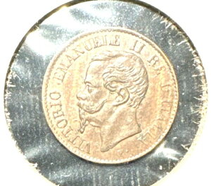 �C�^���A 1867 M centesimo KM 1.1 Unc