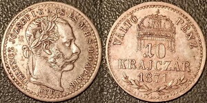 �n���K���[ - Fran?ois Joseph - 10 �N���C�c�@�� �V���o�[ 1871 GYF SUP �J�[���X�u���N! KM#415.2-
