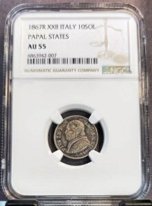 1867�N �C�^���A ��� 10���Z�b�g ���c�� NGC AU 55 �f���炵���R�C��