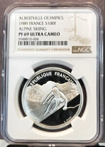 1989�N �t�����X �V���o�[ 100�t���� �A���y���X�L�[ NGC PF 69 �E���g���J���I �� �g�b�v�|�b�v