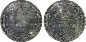AH1293 32�N 1906�N �g���R �V���o�[ 5 �N���V�� PCGS UNC �ڍ׃N���[�j���O�ς� �ǍD 1687