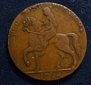 1794�N �p�� �E�H���b�N�V���[ 1/2�y�j�[ �R���_�[ �g�[�N�� DH 246-249a
