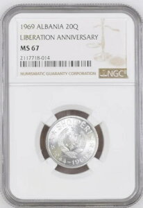 1969�N �A���o�j�A 20 �L���_���J NGC MS 67 ���25���N�L�O *TOP POP*