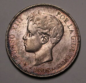 1898 �X�y�C�� 5 �y�Z�^�X �A���t�H���\ 13 ����� KM# 707 �g�[�� gEF