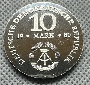 �� 1980�N DDR (���h�C�c) 10�}���N �V���o�[ �v���[�t �V�������z���X�g �����^�[�W�� 5500