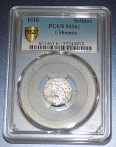 1616 PCGS MS 61 ���g�A�j�A 1 ONE �\���_�X ���g�A�j�A ������ UNC �R�C��