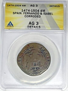 1474-1504 �X�y�C�� �t�F���i���h���C�T�x�� 4M �R�C�� ANACS AG 3 �ڍ� W5
