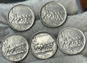 �����C�^���A 50 Centesimi 5 �R�C�� ���b�g ���[�h �o���G�e�B �����l