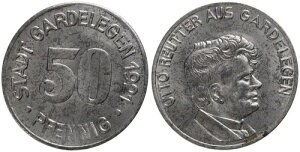 �h�C�c - Circle Gardelegen 50 Pfennig 1921 - �ً}���� Kleingeldersatz