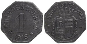 �h�C�c - City Roth B. Nbg 1 Pfennig 1918 - �ً}���� Kleingeldersatz