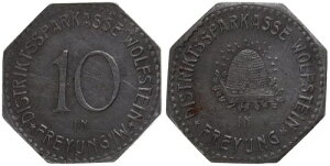 �h�C�c - �n�撙�~��s Freyung Wolfstein 10 Pfennig O.J �ً}����