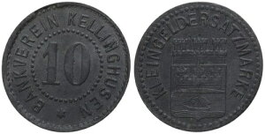 �h�C�c - Bankverein Kellinghusen 10 Pfennig O.J �ً}���� Kleingeldersatz