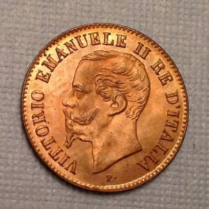 - �C�^���A 1861 M 2 Centesimi �W�{ ������ Unc