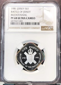 1981�N �W���[�W�[ �V���o�[ 1�|���h �W���[�W�[�̐킢 NGC PF 68 �E���g���J���I ���A �g�b�v�|�b�v
