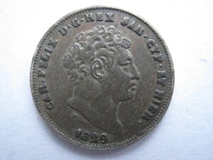 �C�^���A 1829 L �C�^���A���B �s�G�����e �T���f�[�j�� �V���o�[ 25 Centesimi NEF �g�[��