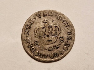 8 Skilling Dansk / �f���}�[�N�� - �t���f���b�N IV DAN ? NOR ? VAN ? GOT ? REX ??? 1704 �R�C��
