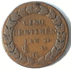 �t�����X��ꋤ�a�� ���� 9 (1800-01) G (�W���l�[�u) �u�����Y 5 �Z���`���[�g�� KM#640.6