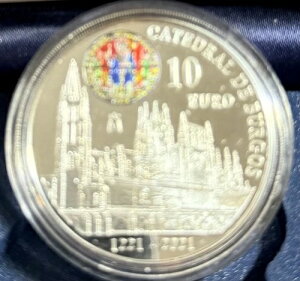 �X�y�C�� 2021 10���[�� 800���N�L�O �u���S�X�吹�� Ag.925 27g 40mm 2.5mm �v���[�t+C