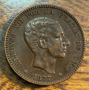 1877�N �X�y�C�� 10 �Z���e�B�� �`���C�X �I���W�i�� XF/AU KM-663 CHRC