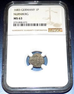 �h�C�c���B �j�������x���N 1683 �v�t�F�j�q ���j�t�F�C�X NGC MS63 �h�C�c 1P UNC �R�C��