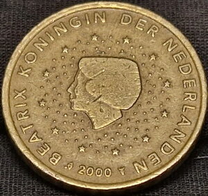 50 ���[�� �Z���g �~�����c�F �j�[�_�[�����f 2000 Koningin Beatrix mit Pr?gefehle�A