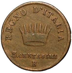 1807 B �C�^���A���B �i�|���I������ 3 Centesimi C# 2.1