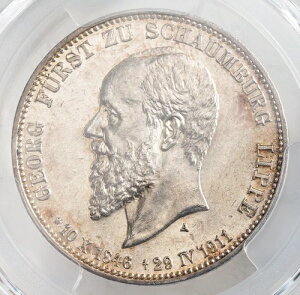 1911�N�A�V���E���u���N�����b�y�i�����j�A�Q�I���N1���A��3�}���N�ݕ��BPCGS MS-61�I