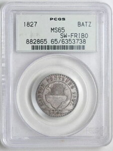 1827�N �X�C�X �t���u�[���B 1�o�b�c�F�� PCGS MS 65 �R�C��